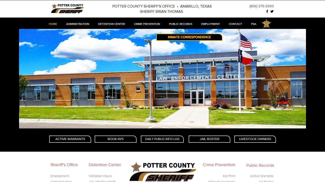 Home | Potter County Sheriff's Office | Amarillo, Texas