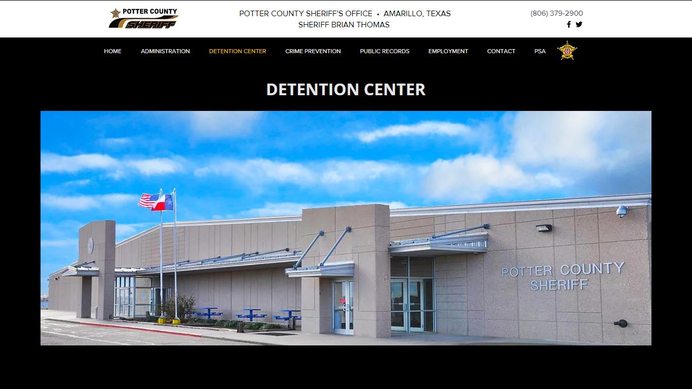 Dentention Center | Potter County Sheriff's Office