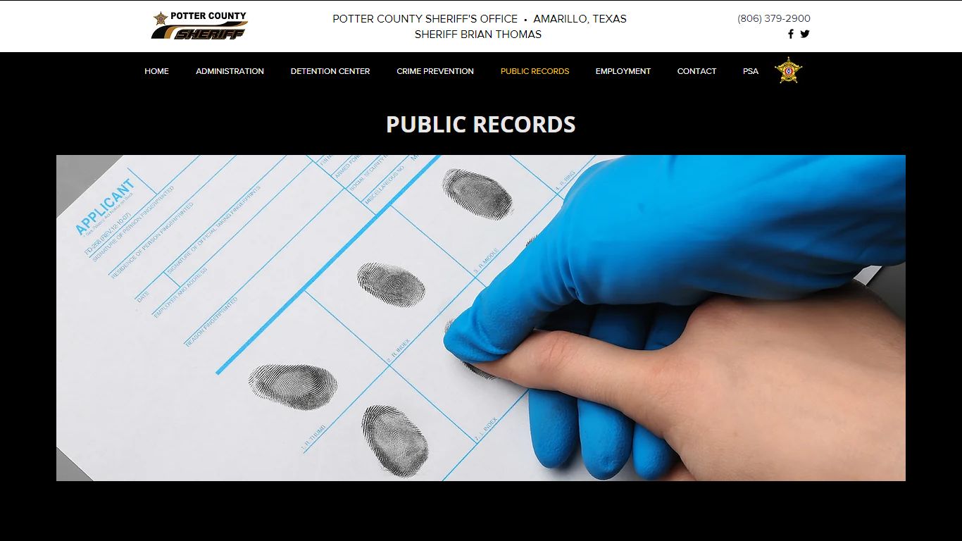 Public Records | Potter County Sheriff's Office